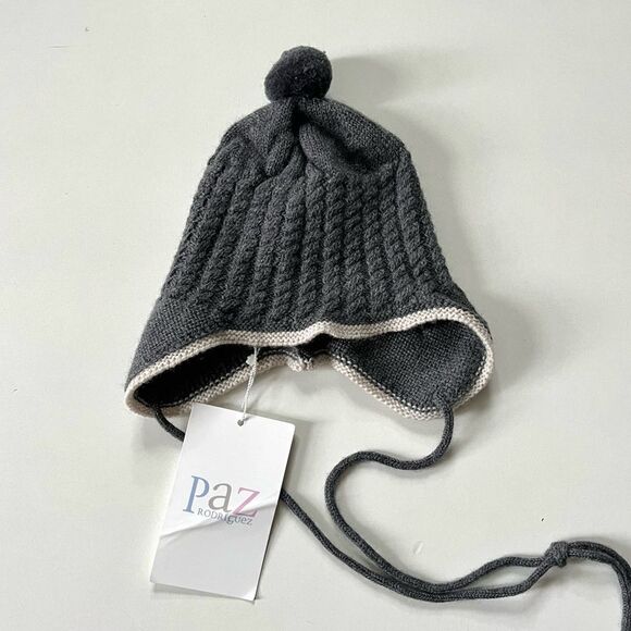Paz Rodriguez NWT Knit Newborn Tundra Hat - Picture 1 of 7